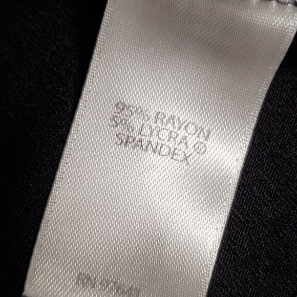 J. Jill Wearever Collection Womens Black Gray Knit V-Neck Shift Dress Petite S - Picture 4 of 8